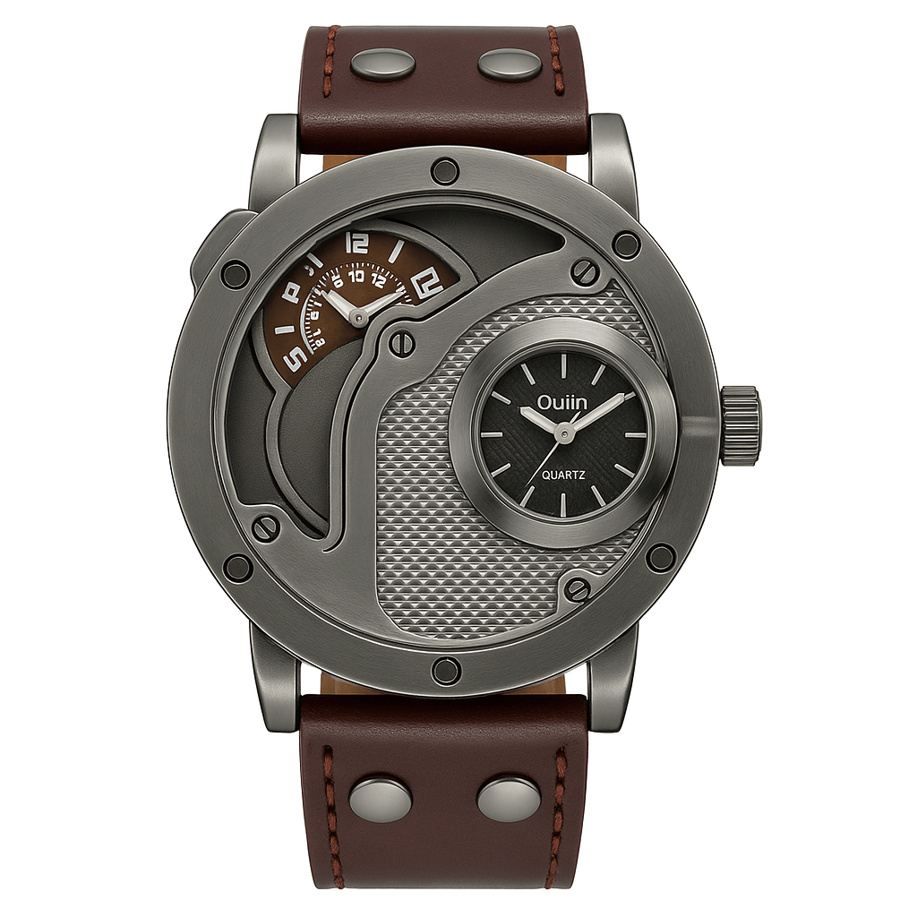 Luxury Dual Time Quartz Watch