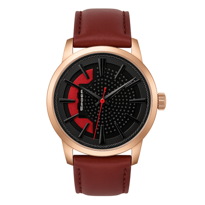 Rotating Hub Dial Quartz Watch