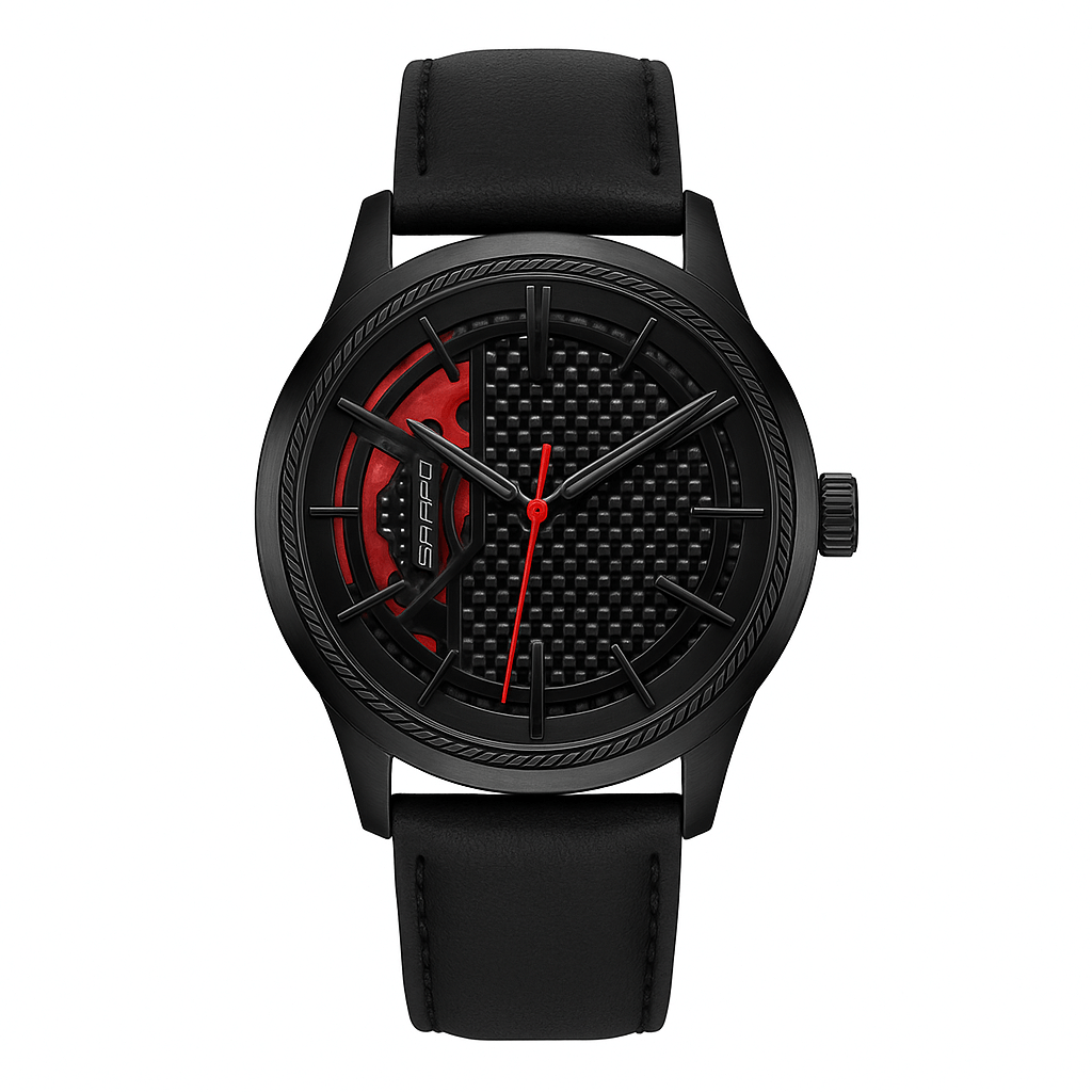 Rotating Hub Dial Quartz Watch